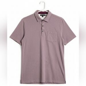 Banana Republic Men's Performance Pique Polo Shirt in Heathered Purple